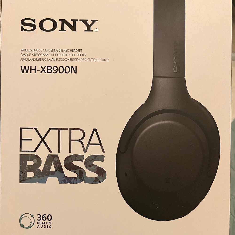 Sony WHXB900N Noise Cancelling headphones